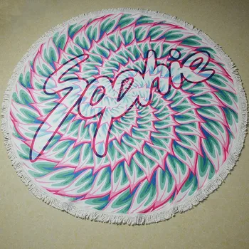 680g 150cm Reactive Printing Large Round Beach Towels Diameter with Tassels Sunbath Beach Towels Lady Toallas Washcloth
680g 150cm Reactive Printing Large Round Beach Towels Diameter with Tassels Sunbath Beach Towels Lady Toallas Washcloth