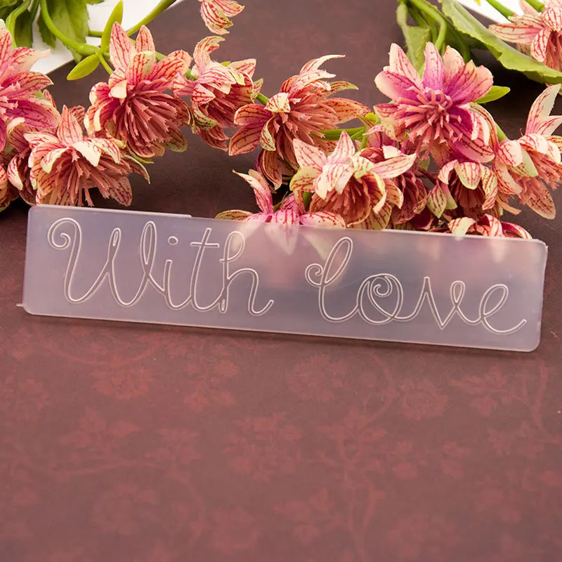 2019 15x3cm With Love Slim Embossing folders Plastic Embossing Folder For Scrapbooking DIY Photo Album Card EM076
2019 15x3cm With Love Slim Embossing folders Plastic Embossing Folder For Scrapbooking DIY Photo Album Card EM076