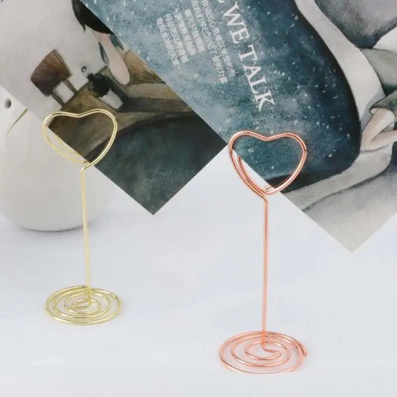 10pcs Rose Gold Heart Shape Photo Holder Stands Table Number Holders Place Card Paper Menu Clips For Wedding Party Decoration
10pcs Rose Gold Heart Shape Photo Holder Stands Table Number Holders Place Card Paper Menu Clips For Wedding Party Decoration