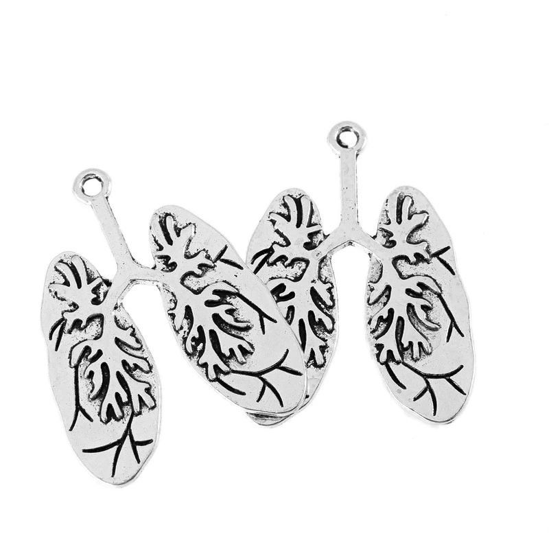 5pcs Trendy Tibetan Silver Anatomical Lungs Charms Alloy Pendants For Women Men Jewelry Making Bracelet Necklace Accessories
5pcs Trendy Tibetan Silver Anatomical Lungs Charms Alloy Pendants For Women Men Jewelry Making Bracelet Necklace Accessories