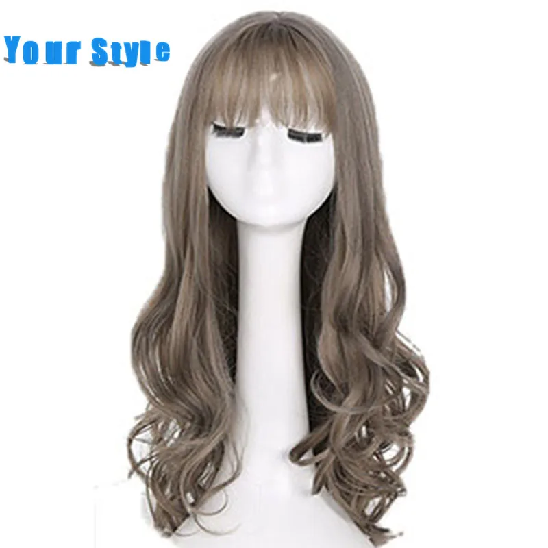Your Style 7 Colors SyntheticLong Deep Wave Female Natural Hair Wigs With Bangs For Black Women Black Grey Gray Brown
Your Style 7 Colors SyntheticLong Deep Wave Female Natural Hair Wigs With Bangs For Black Women Black Grey Gray Brown