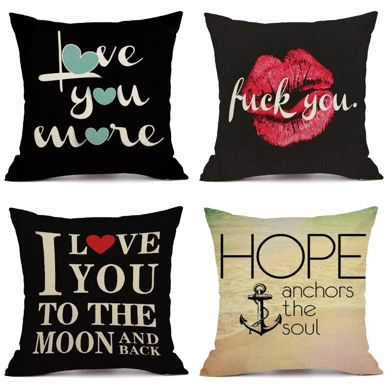 XUNYU Letters Pattern Cushion Cover Linen Throw Pillow Cover Car Home Decorative Pillowcase KQ014
XUNYU Letters Pattern Cushion Cover Linen Throw Pillow Cover Car Home Decorative Pillowcase KQ014