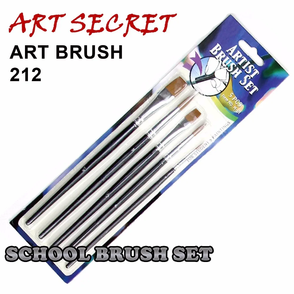 ArtSecret 212 5PC/Set Blister Paper Card Package Synthetic Hair Watercolor And Acrylic Color Art Supplies Paint Brush
ArtSecret 212 5PC/Set Blister Paper Card Package Synthetic Hair Watercolor And Acrylic Color Art Supplies Paint Brush