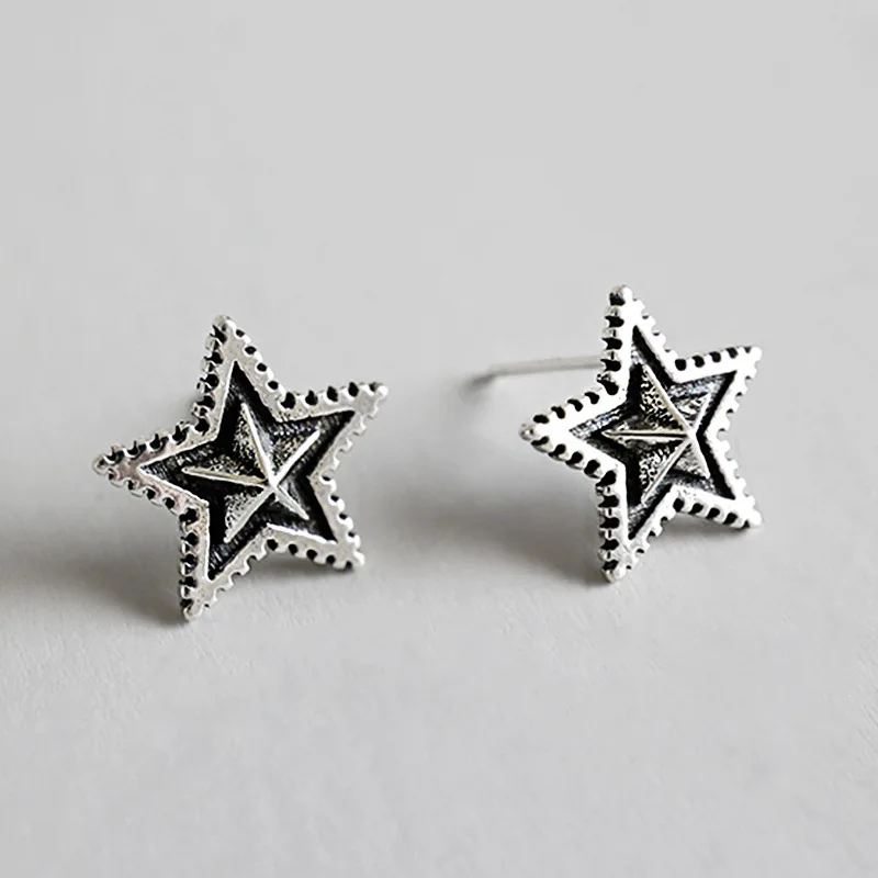 INALIS New Statement Punk Design Stud Earrings 925 Sterling Silver Star Shape Brincos for Girl Women Party Wedding Fine Jewelry
INALIS New Statement Punk Design Stud Earrings 925 Sterling Silver Star Shape Brincos for Girl Women Party Wedding Fine Jewelry