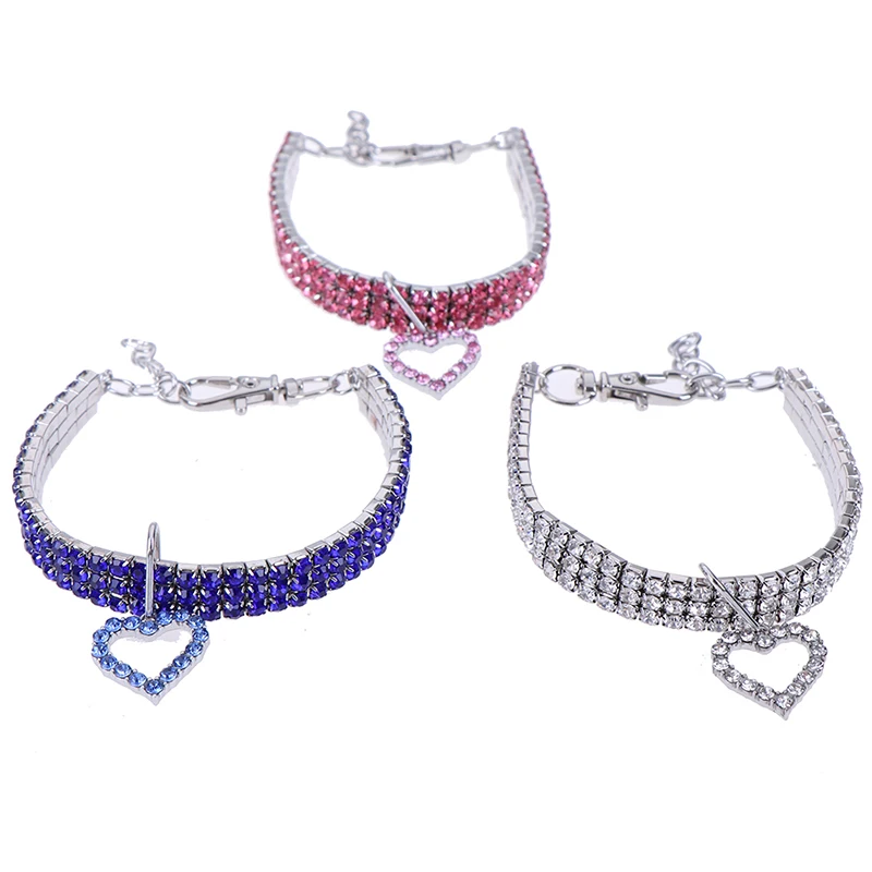 1PCS Pet Crystal Collar Pet Diamond Decoration Necklace Crystal Pendant Shiny Bright Heart Shaped Necklace
1PCS Pet Crystal Collar Pet Diamond Decoration Necklace Crystal Pendant Shiny Bright Heart Shaped Necklace