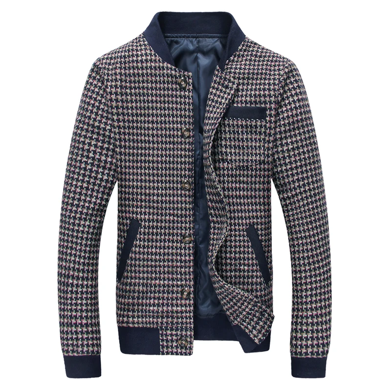 Mens melton jackets big size 6XL winter coat slim wool full lining Rib sleeve plaid stand collar casual male clothing drop ship
Mens melton jackets big size 6XL winter coat slim wool full lining Rib sleeve plaid stand collar casual male clothing drop ship