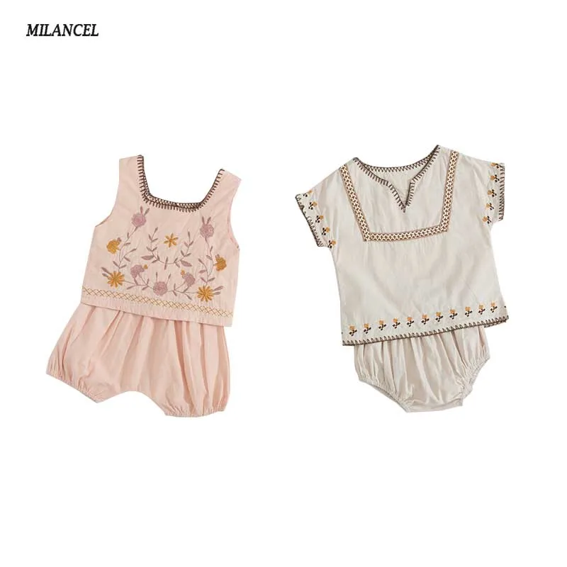 MILANCEL Baby Summer Clothes Baby Girls Clothes Set Embroidery Baby 2 Piece New Summer Baby Boy Clothes infant Short
MILANCEL Baby Summer Clothes Baby Girls Clothes Set Embroidery Baby 2 Piece New Summer Baby Boy Clothes infant Short