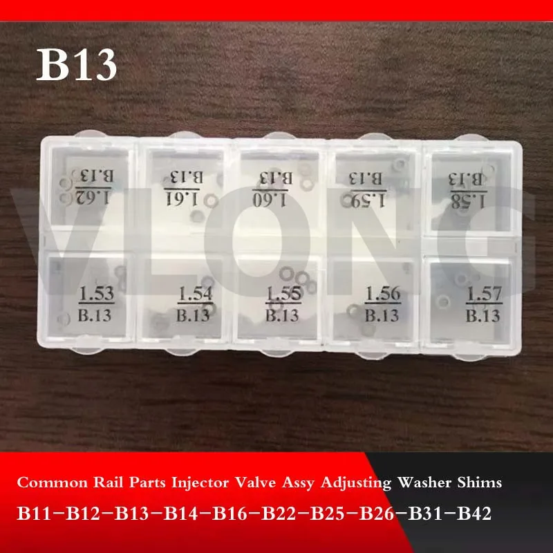 B13 Common Rail Injector Adjusting Washers Shims Gasket Repair Kits B13 100 Pieces/Lot
B13 Common Rail Injector Adjusting Washers Shims Gasket Repair Kits B13 100 Pieces/Lot