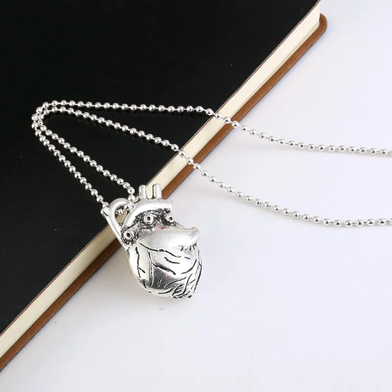 New Design simulation anatomical 3D Heart Silver Color Alloy Pendant Necklace for Women Men Jewelry
New Design simulation anatomical 3D Heart Silver Color Alloy Pendant Necklace for Women Men Jewelry