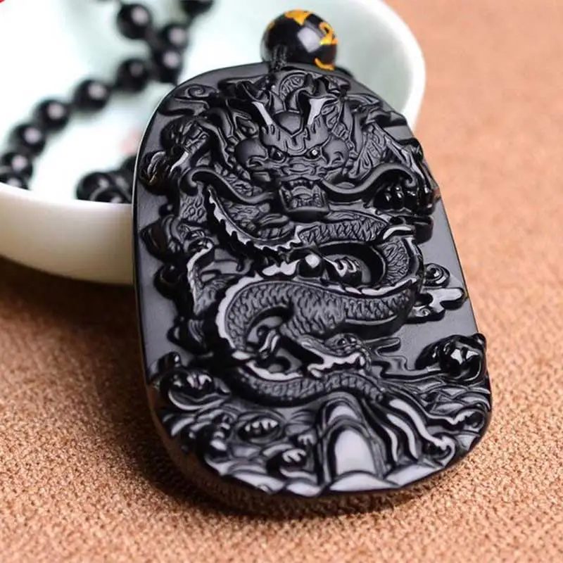 TNUKK Drop Shipping beautiful Chinese Handwork Black Obsidian Carved Dragon Amulet Lucky pendant necklace men and women jewelry.
TNUKK Drop Shipping beautiful Chinese Handwork Black Obsidian Carved Dragon Amulet Lucky pendant necklace men and women jewelry.
