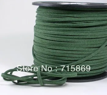 Free Shipping Faux Suede Cord Deep Green 10Yard (9.2Meters) 3mm x1.5mm DIY Jewelry Marking Lace Flat Leather Cord
Free Shipping Faux Suede Cord Deep Green 10Yard (9.2Meters) 3mm x1.5mm DIY Jewelry Marking Lace Flat Leather Cord