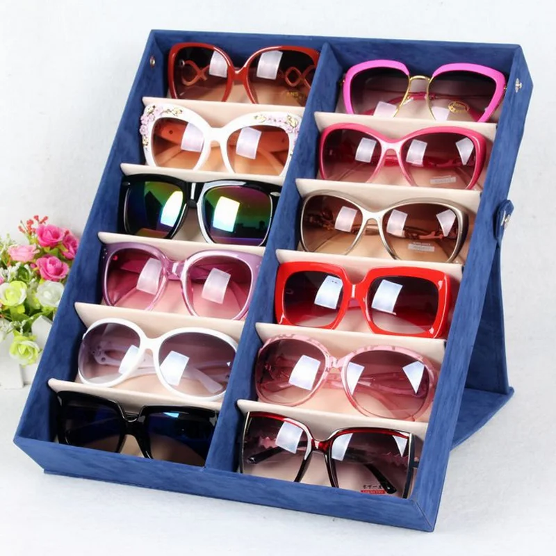 Sunglasses Holder Rack Flock Sunglasses Storage Box 12 Slots Suede Glasses Organizer case With Cover Sunglasses Display Box
Sunglasses Holder Rack Flock Sunglasses Storage Box 12 Slots Suede Glasses Organizer case With Cover Sunglasses Display Box
