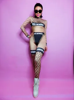 Nude Pattern Sexy Fake Meat Grid Women's Jumpsuit Leggings One Piece Costume Nightclub Party Stage Performance Wear GOGO
Nude Pattern Sexy Fake Meat Grid Women's Jumpsuit Leggings One Piece Costume Nightclub Party Stage Performance Wear GOGO