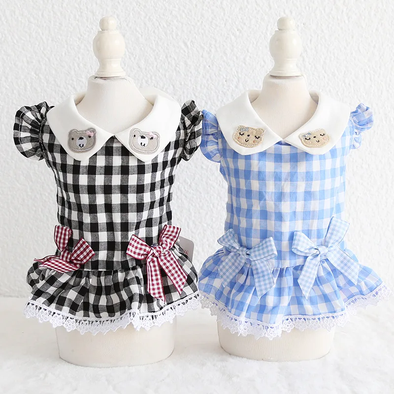 Bear Grid Bow Pet Dog Clothes Summer Dress Dog Vest Cat Dress Floral Pet Dress Clothing Puppy decoration Chihuahua Teddy
Bear Grid Bow Pet Dog Clothes Summer Dress Dog Vest Cat Dress Floral Pet Dress Clothing Puppy decoration Chihuahua Teddy