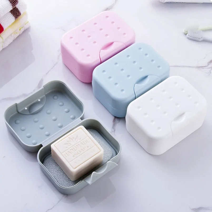 New 11*8*5cm Portable Sealed Waterproof Soap Holder With Absorbent Sponge Soap Dish Soap Box With Lid Bathroom Accessories
New 11*8*5cm Portable Sealed Waterproof Soap Holder With Absorbent Sponge Soap Dish Soap Box With Lid Bathroom Accessories