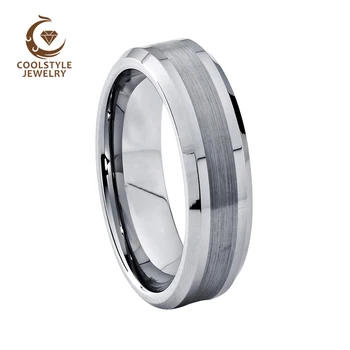 6MM Tungsten Carbide Ring Wedding Band Engagement Ring For Men Women With Center Brushed Polished Beveled Comfort Fit
6MM Tungsten Carbide Ring Wedding Band Engagement Ring For Men Women With Center Brushed Polished Beveled Comfort Fit