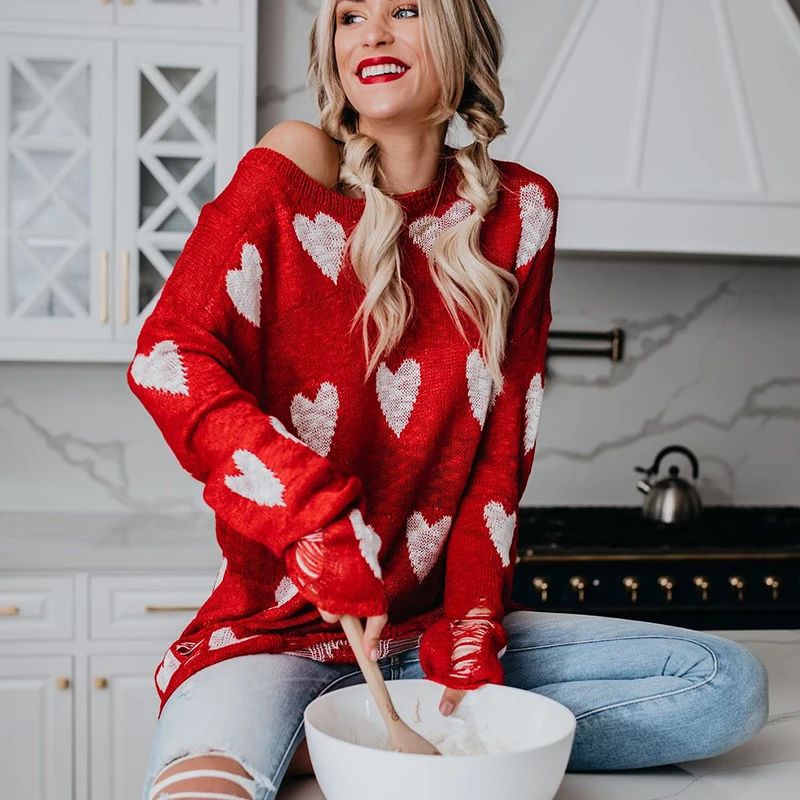 Women Sweater Red Hollow Out Sexy Sweater Dress Knitting Pullover Long Sleeve O-Neck Loose Jersey Winter Female Clothes
Women Sweater Red Hollow Out Sexy Sweater Dress Knitting Pullover Long Sleeve O-Neck Loose Jersey Winter Female Clothes