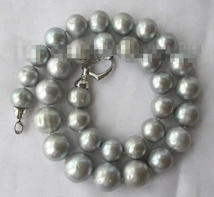 Free shipping hot sale Women Bridal Wedding Jewelry >>stunning big 15mm round gray freshwater cultured pearl necklace
Free shipping hot sale Women Bridal Wedding Jewelry >>stunning big 15mm round gray freshwater cultured pearl necklace