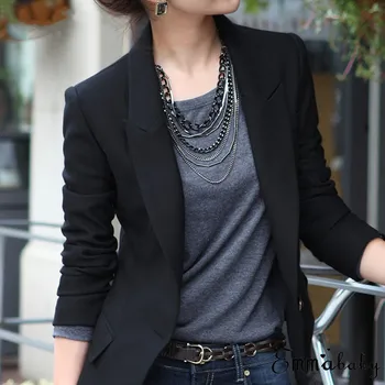 Women Black Color Slim OL Suit New Casual Short Black Jacket Coat Tops Outwear Ladies' Fashion Long Sleeves One Buckle Coat Hot
Women Black Color Slim OL Suit New Casual Short Black Jacket Coat Tops Outwear Ladies' Fashion Long Sleeves One Buckle Coat Hot