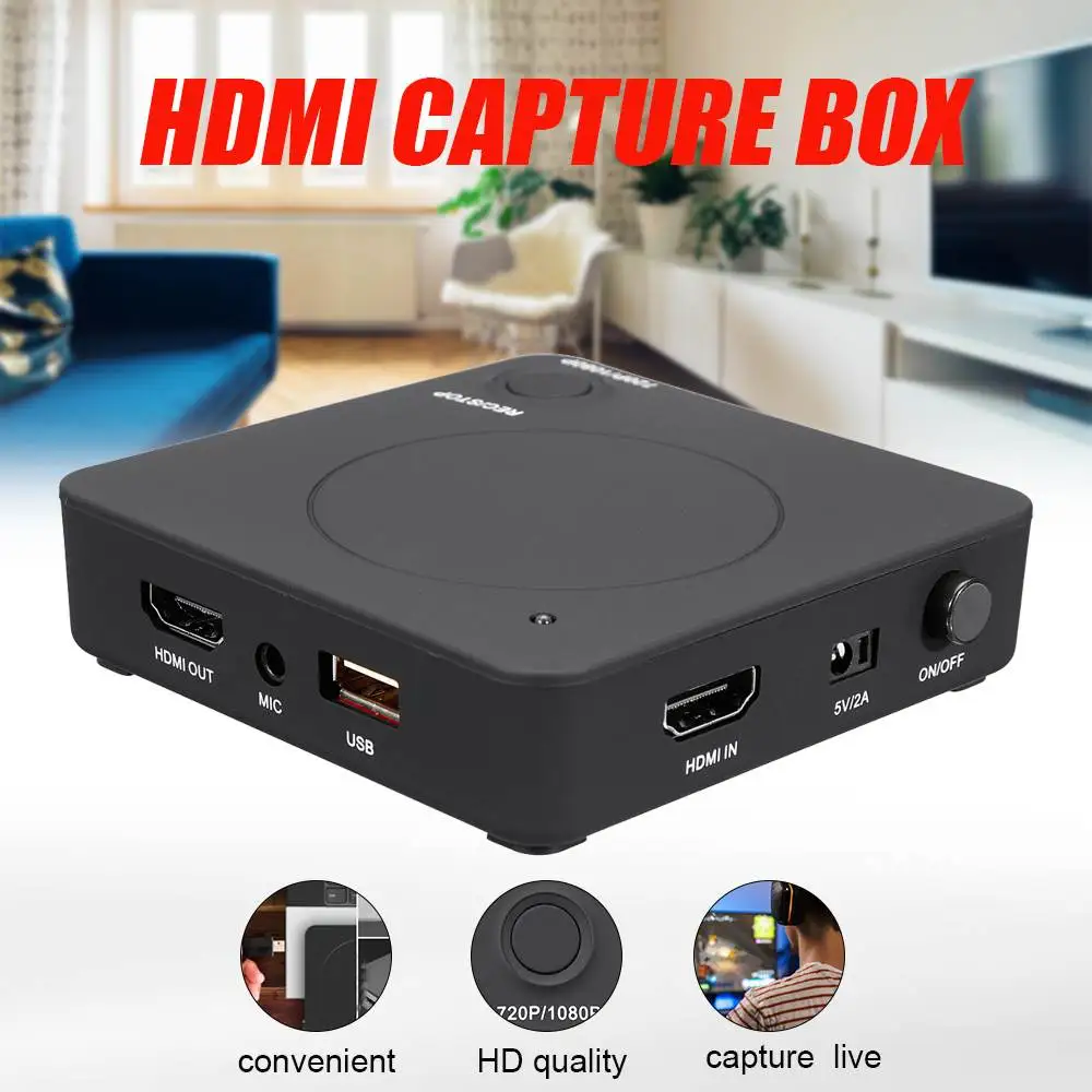 1080P HD Game Video Capture Box HDMI Video Recoder Box TV & Video Live USB to PC Video Capture Card Recorder UHD BOX
1080P HD Game Video Capture Box HDMI Video Recoder Box TV & Video Live USB to PC Video Capture Card Recorder UHD BOX
