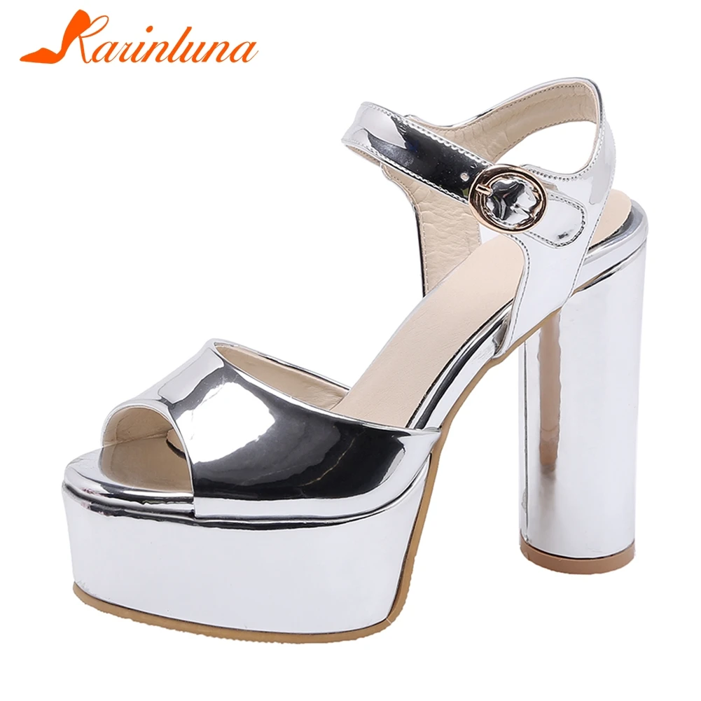 KARINLUNA 2019 Fashion Peep Toe Sandals Shoes Woman Summer Platform High Heels Sandals Woman Party Shoes Large Size 32-42
KARINLUNA 2019 Fashion Peep Toe Sandals Shoes Woman Summer Platform High Heels Sandals Woman Party Shoes Large Size 32-42