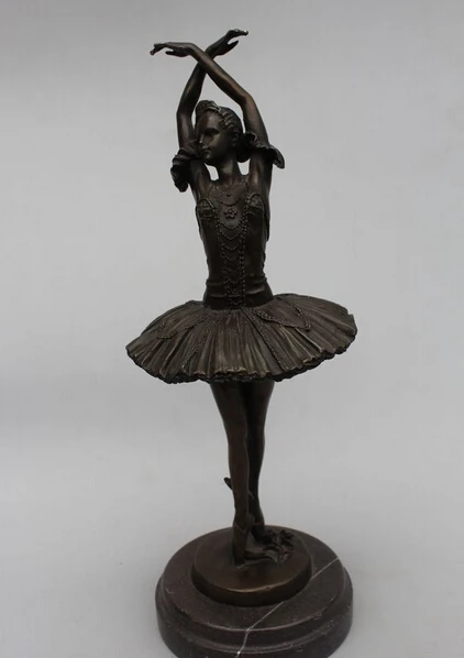 free 13"Western Art sculpture Bronze Marble Ballet Belle Girl Women ballerina Statue fast
free 13"Western Art sculpture Bronze Marble Ballet Belle Girl Women ballerina Statue fast