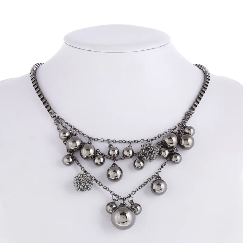 2016 new Hot Sale Fashion brand jewelry Bohemian Black Metal Beads braid Box Chain Necklaces for women Choker Free Shipping
2016 new Hot Sale Fashion brand jewelry Bohemian Black Metal Beads braid Box Chain Necklaces for women Choker Free Shipping