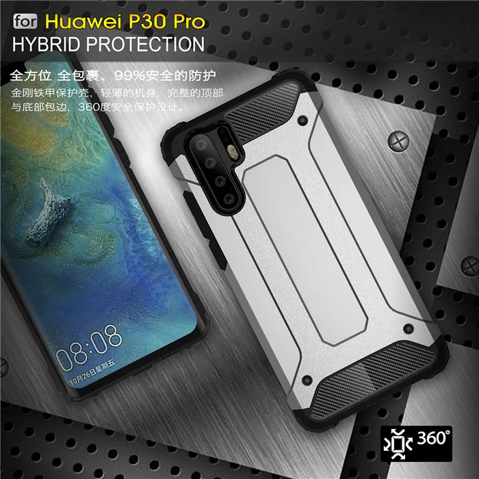 

For Huawei P30 P30 Pro Case Hybrid Tough Shockproof Armor Hard Rugged Impact Back Cover Case for Huawei P30 Pro Coque Funda