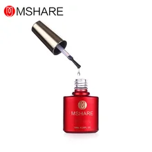 MSHARE לא לנגב למעלה מעיל ארוך זמן Shinning לספוג את ג 'ל לק לא דביק שכבה ללא טיהור מייבש למעלה לא מנגב(China)