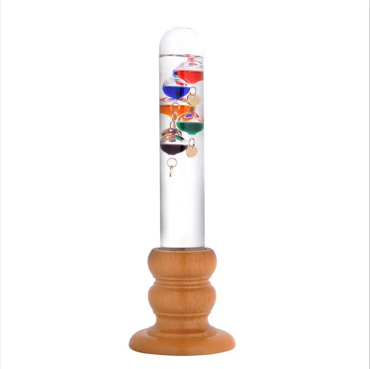 5 Balls Glass Galileo Galilei Thermometer Holder Wooden Base Temperature Weather Forecast Home Hotel Office Decor Birthday Gift
5 Balls Glass Galileo Galilei Thermometer Holder Wooden Base Temperature Weather Forecast Home Hotel Office Decor Birthday Gift