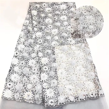 Tollola New Arrival African Tulle Lace Fabrics High Quality 2019 Silver Lace Fabric With Sequins For Fashion Nigerian Lace Dress
Tollola New Arrival African Tulle Lace Fabrics High Quality 2019 Silver Lace Fabric With Sequins For Fashion Nigerian Lace Dress