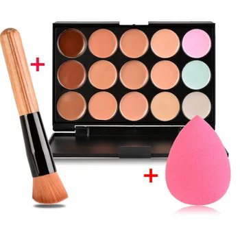 Professional Powder Makeup Brush + Puff + Face Foundation Color Corrector 15 Color Concealer Palette Contour Cream Makeup Set
Professional Powder Makeup Brush + Puff + Face Foundation Color Corrector 15 Color Concealer Palette Contour Cream Makeup Set