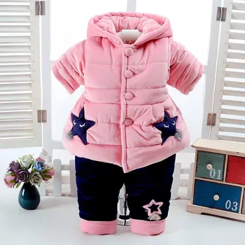 Winter 0-2Y Cotton Girl Coat + Pants Sets Warm Newborn Tracksuit Kids Clothes Quality Casual Children Clothing Thicken Baby Suit
Winter 0-2Y Cotton Girl Coat + Pants Sets Warm Newborn Tracksuit Kids Clothes Quality Casual Children Clothing Thicken Baby Suit