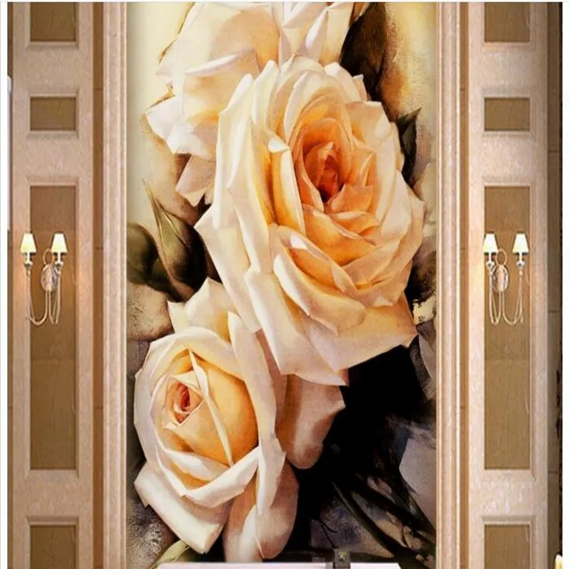 beibehang Personalized custom aesthetic beautiful white rose oil painting oil porch decoration decorative painting wallpaper
beibehang Personalized custom aesthetic beautiful white rose oil painting oil porch decoration decorative painting wallpaper