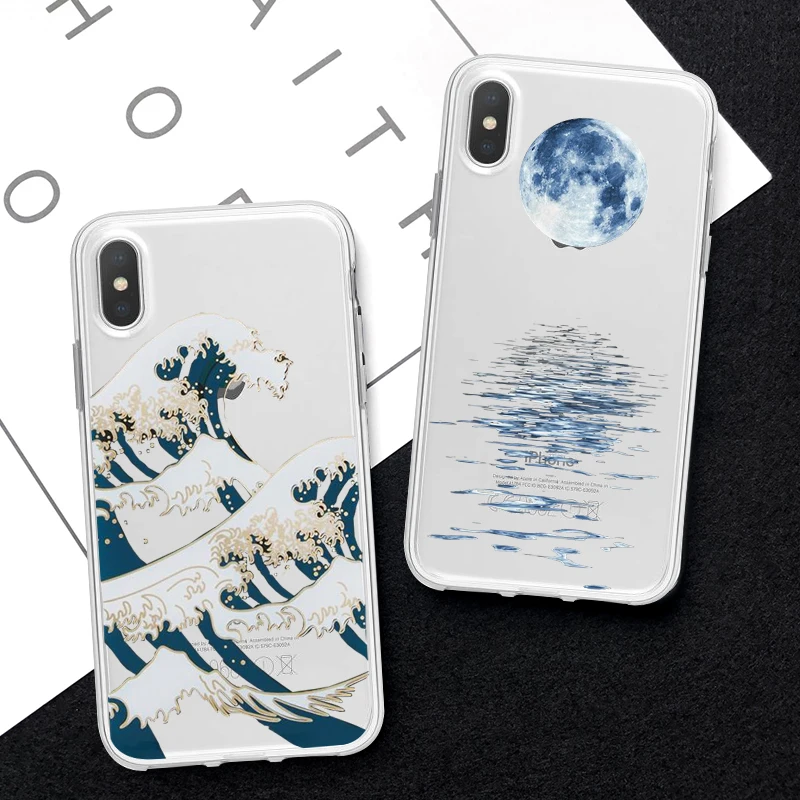 Phone Case Coque For iPhone XR 7 8 6 6S Plus X XS MAX 5 5S Cute Great Waves Kanagawa Transparent Phone Cover For iPhone 8 7 Plus
Phone Case Coque For iPhone XR 7 8 6 6S Plus X XS MAX 5 5S Cute Great Waves Kanagawa Transparent Phone Cover For iPhone 8 7 Plus