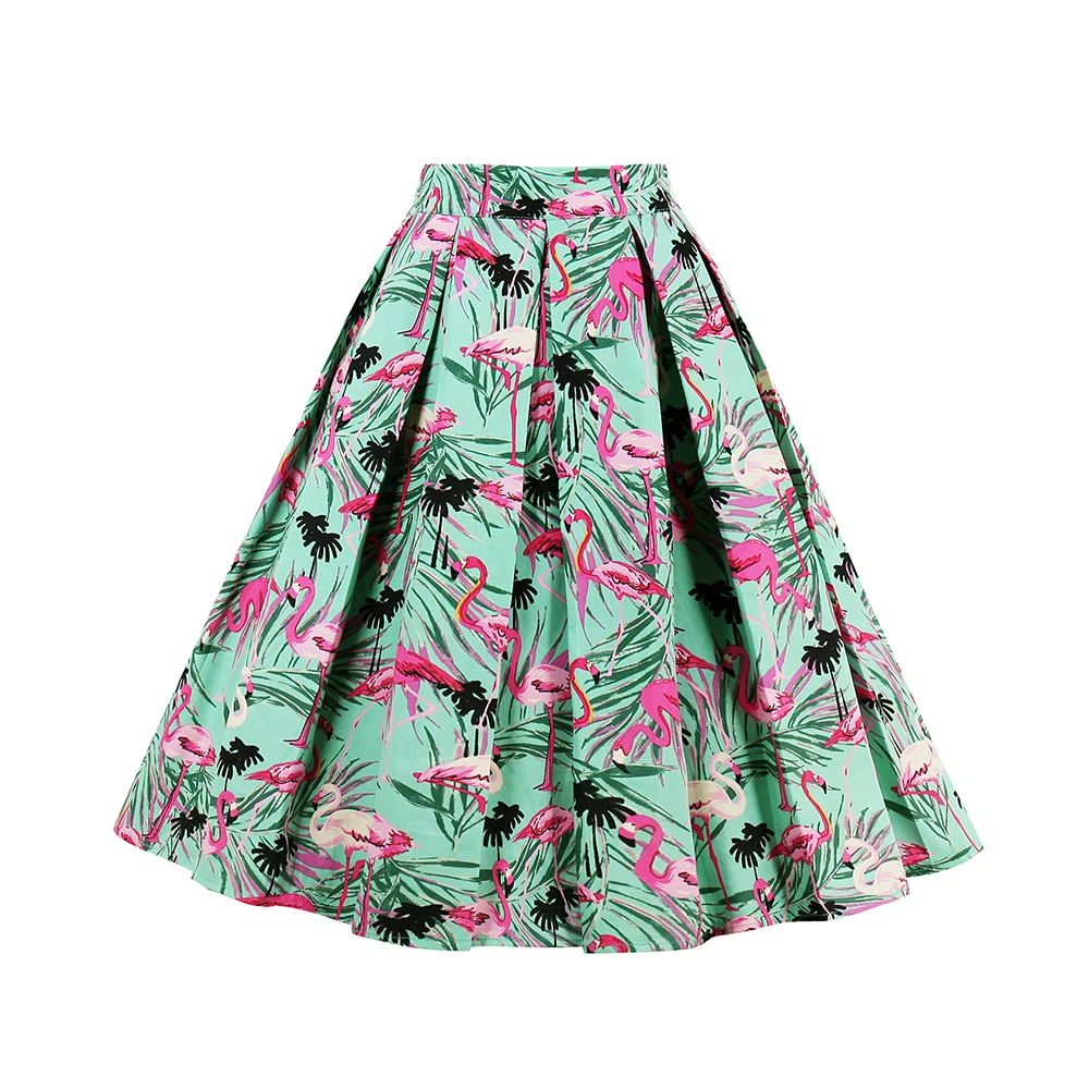 Joineles Cotton Women Retro Skirts 50s 60s Vintage Rockabilly Swing Feminino Skirts High Waist Flamingo Print Casual Tutu Skirts
Joineles Cotton Women Retro Skirts 50s 60s Vintage Rockabilly Swing Feminino Skirts High Waist Flamingo Print Casual Tutu Skirts