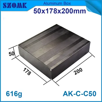1 piece szomk power supply brushed aluminium enclosure housing black project box in black color for pcb 50*178*200mm
1 piece szomk power supply brushed aluminium enclosure housing black project box in black color for pcb 50*178*200mm