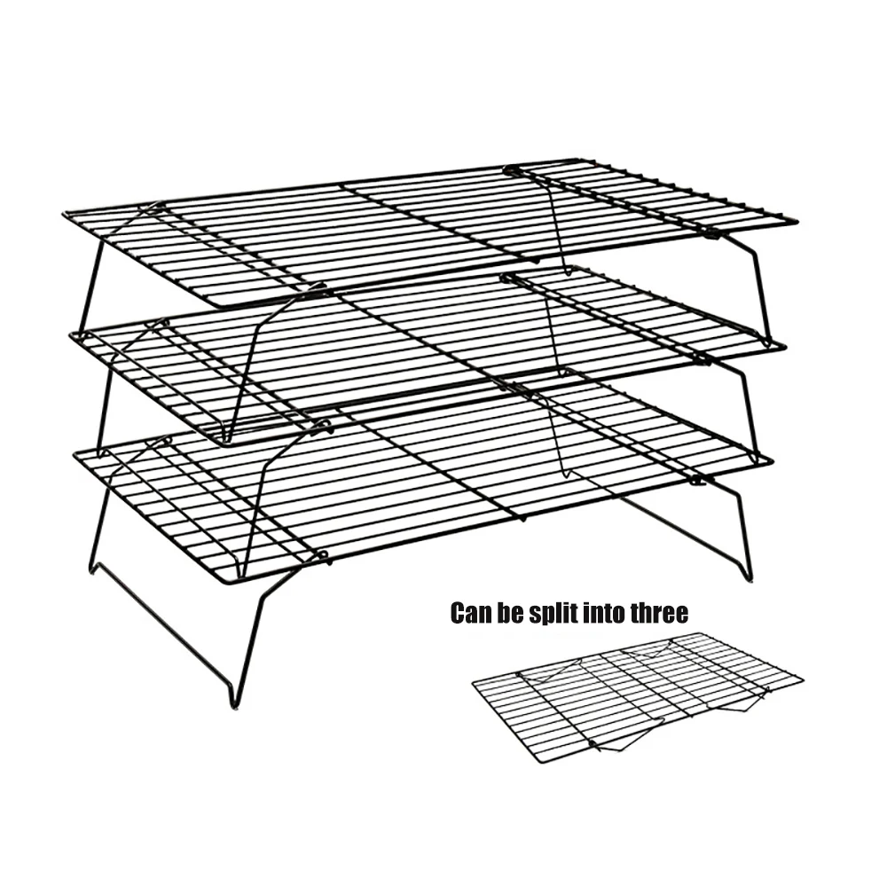 3pcs/Set Inverted Three-layer Cake Cooling Rack Grid Net Carbon Steel Baking Tray Nonstick Bread Cold Rack Cooling Frame Net
3pcs/Set Inverted Three-layer Cake Cooling Rack Grid Net Carbon Steel Baking Tray Nonstick Bread Cold Rack Cooling Frame Net