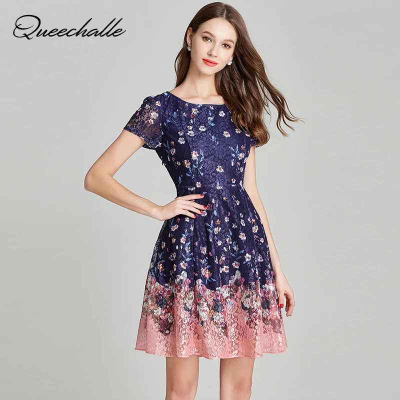 Queechalle Big size empire slim lace dress party evening mini dress female vintage print summer dress 4XL 5XL Plus size vestido
Queechalle Big size empire slim lace dress party evening mini dress female vintage print summer dress 4XL 5XL Plus size vestido