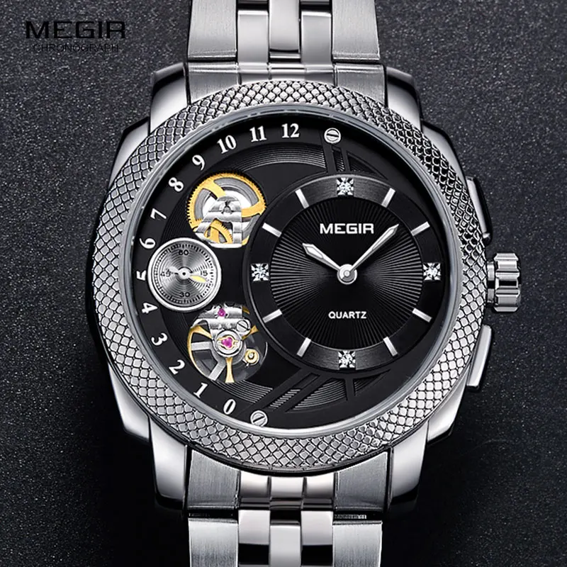 Business Men's Quartz Wrist Watches Stainless Steel Army Dress Watch Decorative Mechanical Clock Relogios Masculino 2091G-1
Business Men's Quartz Wrist Watches Stainless Steel Army Dress Watch Decorative Mechanical Clock Relogios Masculino 2091G-1
