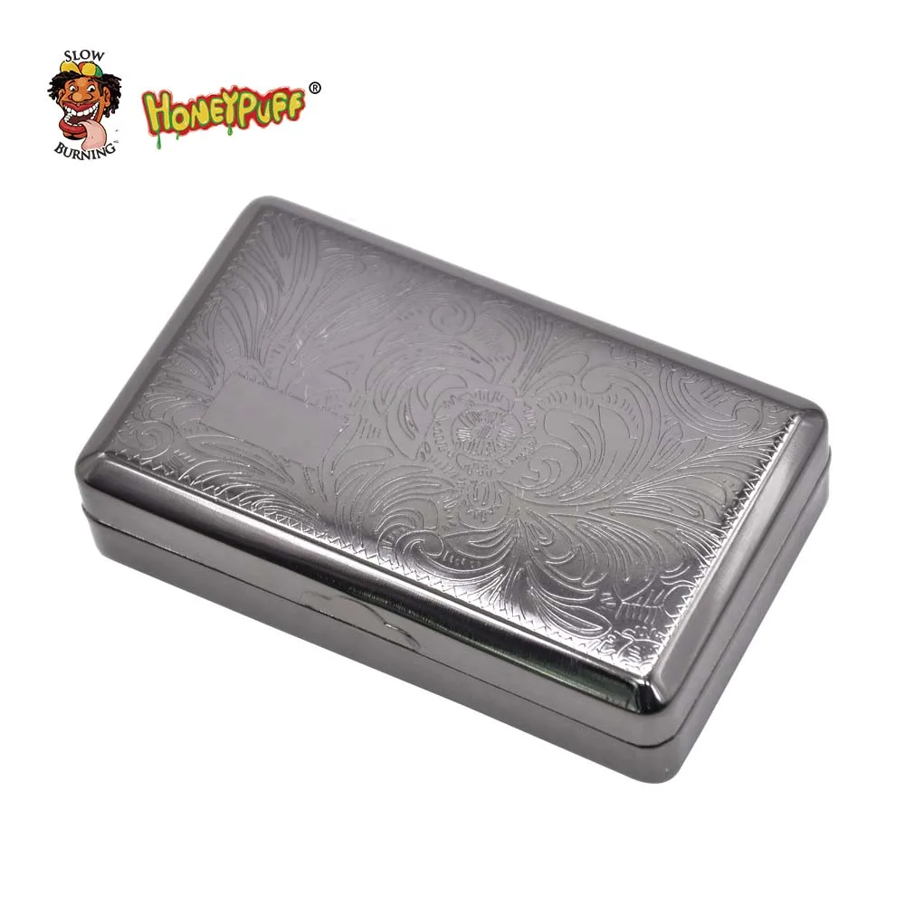Silver Metal Tobacco Box Storage Pocket Size (100*60mm) Cigarettes Case For 70MM Papers Holder Pattern Random
Silver Metal Tobacco Box Storage Pocket Size (100*60mm) Cigarettes Case For 70MM Papers Holder Pattern Random