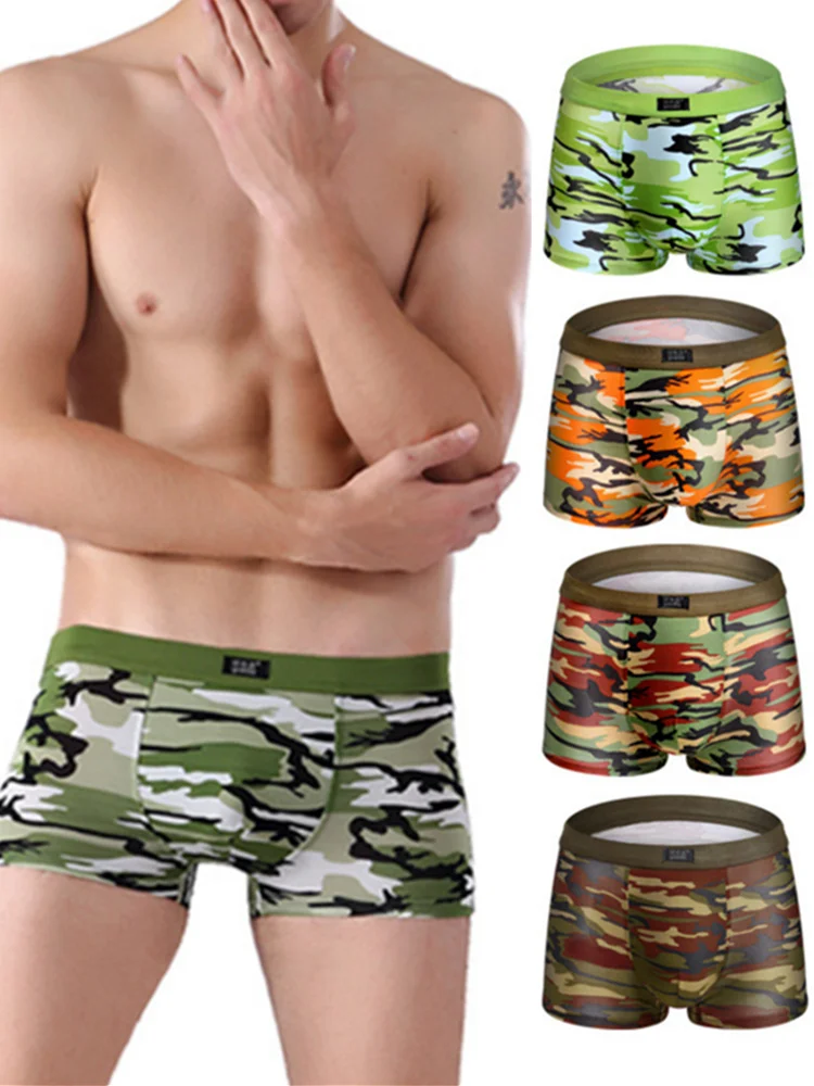 Men Boxers Classic 4 pack Underwears Plus Size Panties Set Camouflage Underpants Male Bulge Pouch boxershorts
Men Boxers Classic 4 pack Underwears Plus Size Panties Set Camouflage Underpants Male Bulge Pouch boxershorts
