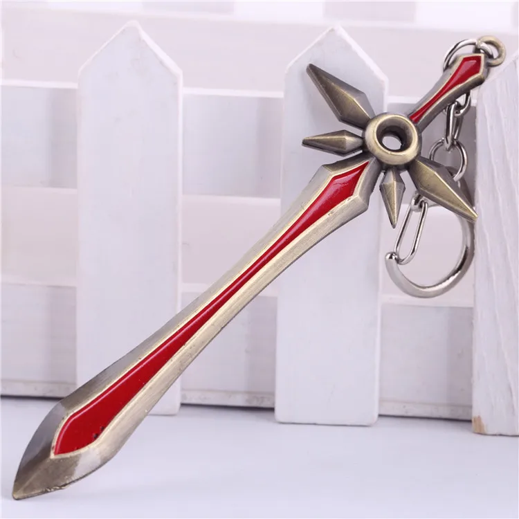 2015 LOL Leona Sword Key Chain Ring Llavero Chaveiro Keyring League of Legends Key Holder Keychain
2015 LOL Leona Sword Key Chain Ring Llavero Chaveiro Keyring League of Legends Key Holder Keychain