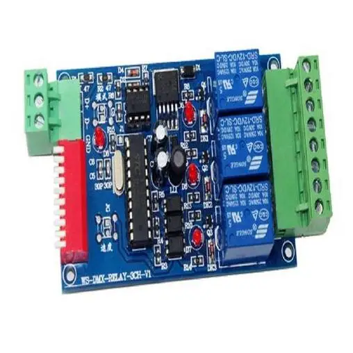 Hight quality 5 pcs DC12V 10A*3 channel dmx512 relays use for led lamp strip Fast shipping Wholesale | Освещение