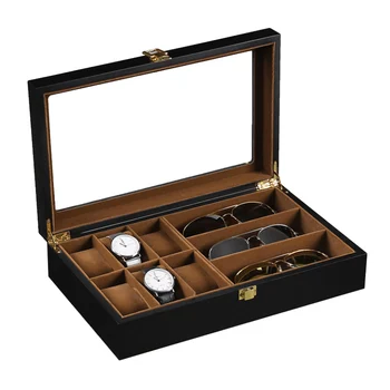Luxury 6+3 Slots Handmade Wood Watch Box Glasses Box Jewellery Organizer Jewellery Box for Watch Case Display
Luxury 6+3 Slots Handmade Wood Watch Box Glasses Box Jewellery Organizer Jewellery Box for Watch Case Display