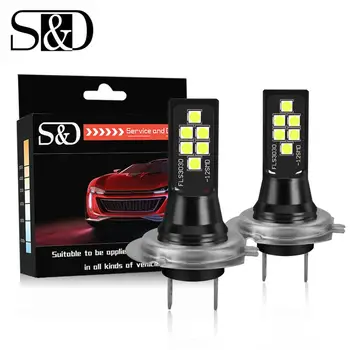 2Pcs H7 1400LM Car LED Fog Light Bulbs 12SMD 3030 Play and Plug Auto Driving Day Running Fog Lamps Super Bright White 6000K 12V
2Pcs H7 1400LM Car LED Fog Light Bulbs 12SMD 3030 Play and Plug Auto Driving Day Running Fog Lamps Super Bright White 6000K 12V