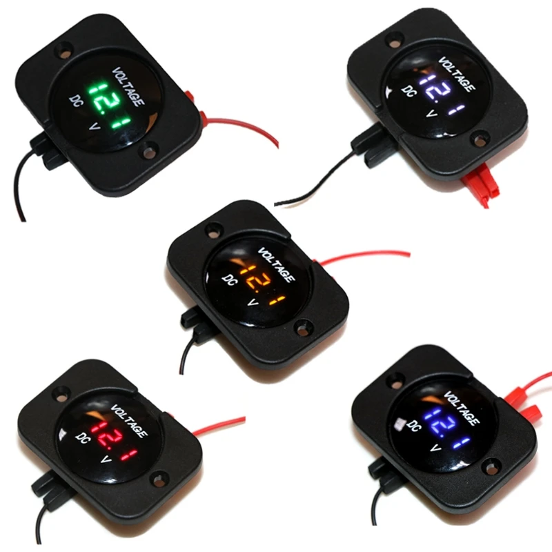 OOTDTY DC 12-24V Waterproof Car Boat Motorcycle LED Voltmeter Digital Display Volt Voltage Meter Gauge Durable Quality
OOTDTY DC 12-24V Waterproof Car Boat Motorcycle LED Voltmeter Digital Display Volt Voltage Meter Gauge Durable Quality