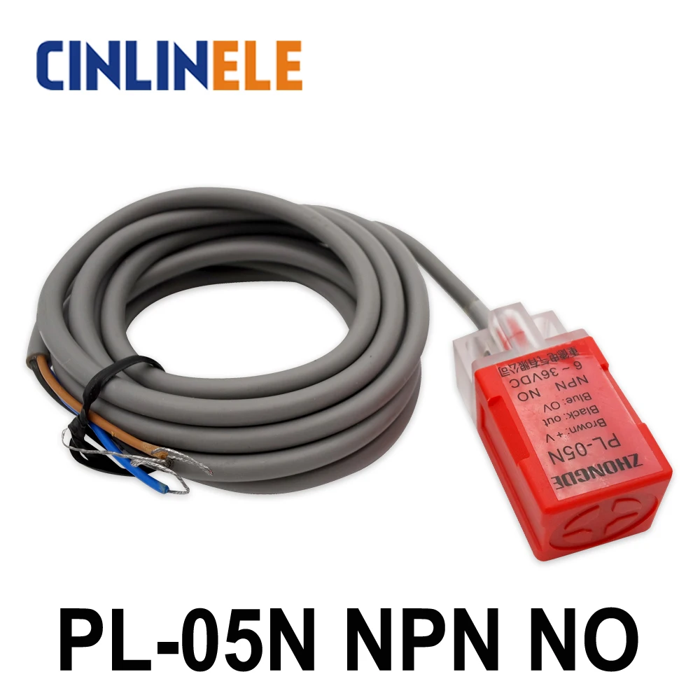 PL-05N 5mm sensing DC NPN NO Cube shell inductive Screen shield type proximity switch LP05 proximity sensor 17*17*35
PL-05N 5mm sensing DC NPN NO Cube shell inductive Screen shield type proximity switch LP05 proximity sensor 17*17*35