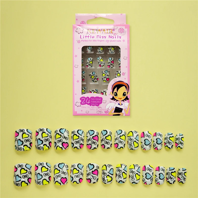 24pcs Fake Nail Tips Heart Short False Nails with Glue Nails Art Decoration Women Children Acrylic Press on Children New
24pcs Fake Nail Tips Heart Short False Nails with Glue Nails Art Decoration Women Children Acrylic Press on Children New
