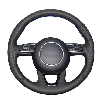 Hand-stitched Black PU Artificial Leather Steering Wheel Cover for Audi Q3 (8U) Q5 (8R) Q7 (4L) SQ5 (8R) 2013 2014 2015-2017
Hand-stitched Black PU Artificial Leather Steering Wheel Cover for Audi Q3 (8U) Q5 (8R) Q7 (4L) SQ5 (8R) 2013 2014 2015-2017